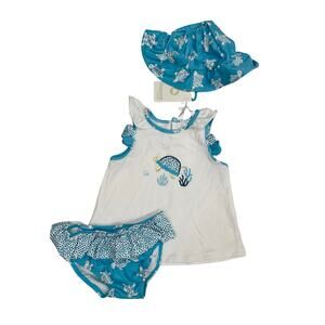 NWT Mayoral 0-1M Turtle Beach 3-Piece Set
